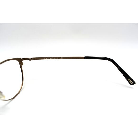 KLiiK 683 M200 49-16-135mm Black/Bronze Eyeglass FRAMES ONLY w/Case - VERY GOOD - Picture 8 of 11